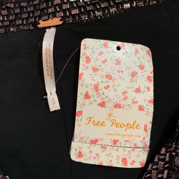 Free People Diamonds are Forever metallic shimmer party dress size Small NWT - Picture 9 of 13